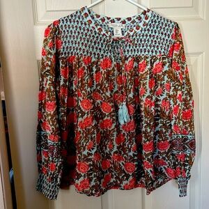 Women’s peasant blouse by Rachel Zoe in a size small in cotton